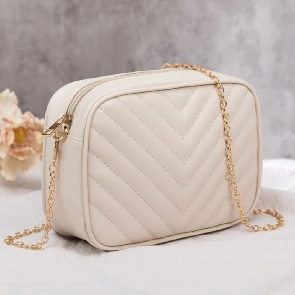 Small Beige Crossbody Bag - Picture 2 of 4
